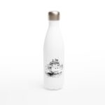 Edelstahl-Wasserflasche "Yacht" weiß