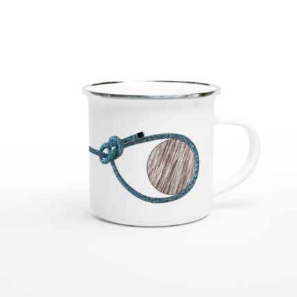 Emaille-Tasse "Palstek" weiß