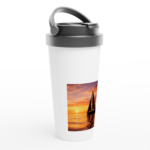 Edelstahl-Reisebecher "Abendglut" – Bild 3