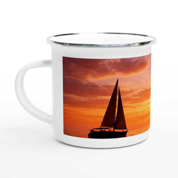 Emaille-Tasse "Abendglut" – Bild 3