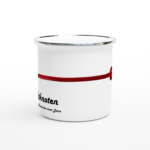 Emaille-Tasse "Achtknoten" weiß – Bild 2