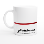 Keramiktasse "Achtknoten" weiß – Bild 3