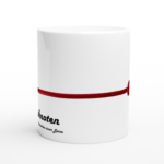 Keramiktasse "Achtknoten" weiß – Bild 2