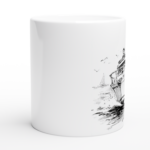 Keramiktasse "Auszeit" weiß – Bild 2