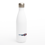 Edelstahl-Wasserflasche "Kreuzknoten" weiß – Bild 3
