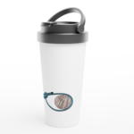 Edelstahl-Reisebecher "Palstek" weiß