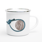 Emaille-Tasse "Palstek" weiß