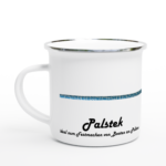Emaille-Tasse "Palstek" weiß – Bild 3