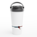 Edelstahl-Reisebecher "Schotstek" weiß