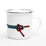 Emaille-Tasse "Schotstek" weiß