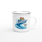 Emaille-Tasse "Sommer 2026" weiß