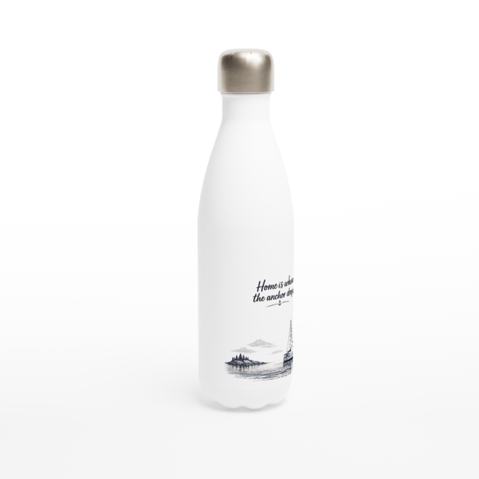 Maritime Isolierflasche "Home ist where the anchor drops" – Bild 3