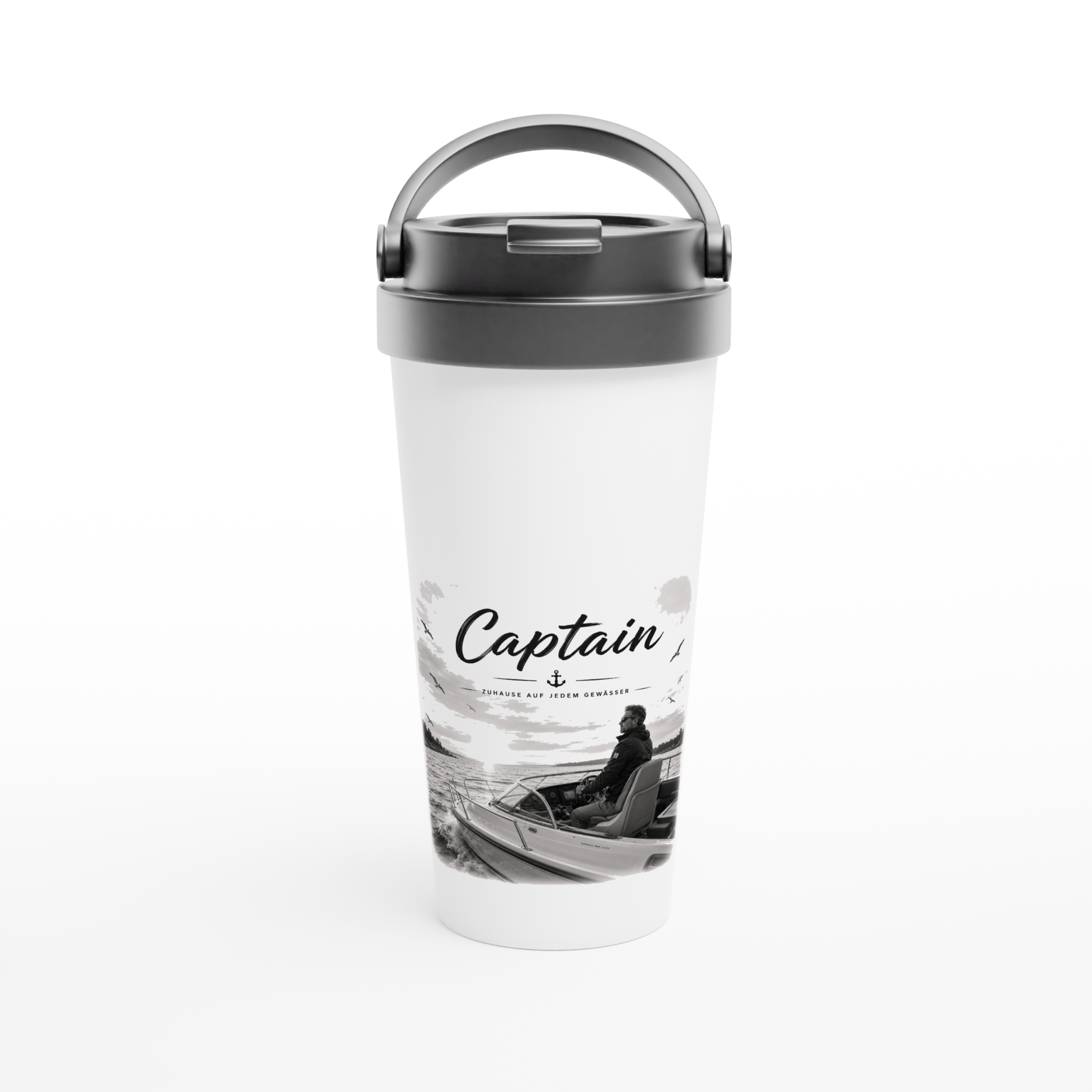 Captain_Becher_front Maritimer Isolierbecher "Captain" – Bild 1
