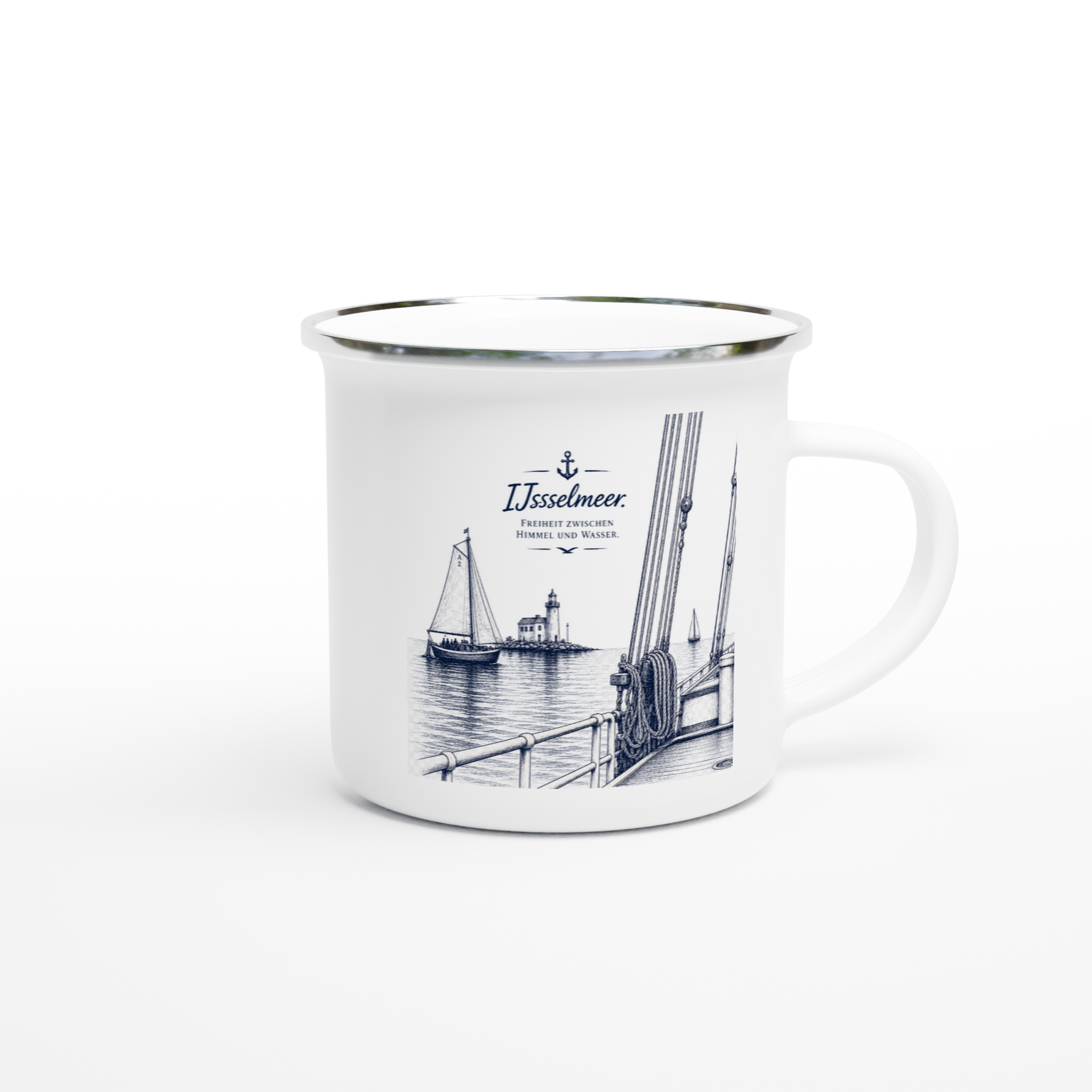 IJsselmeer_Emaille_right Emaille-Tasse "IJsselmeer" – Bild 1