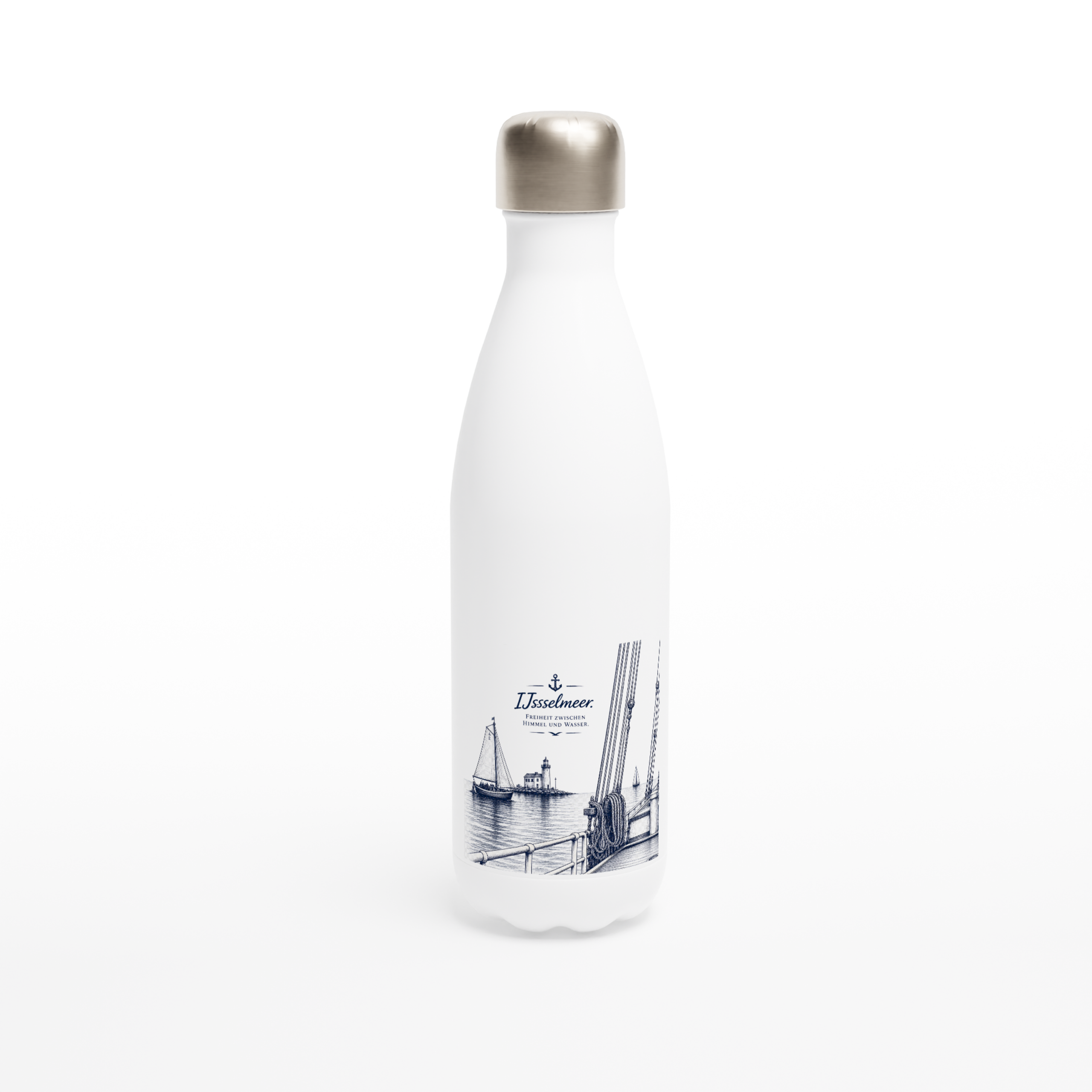 IJsselmeer_Flasche_front Maritime Isolierflasche "Rügen" – Bild 1
