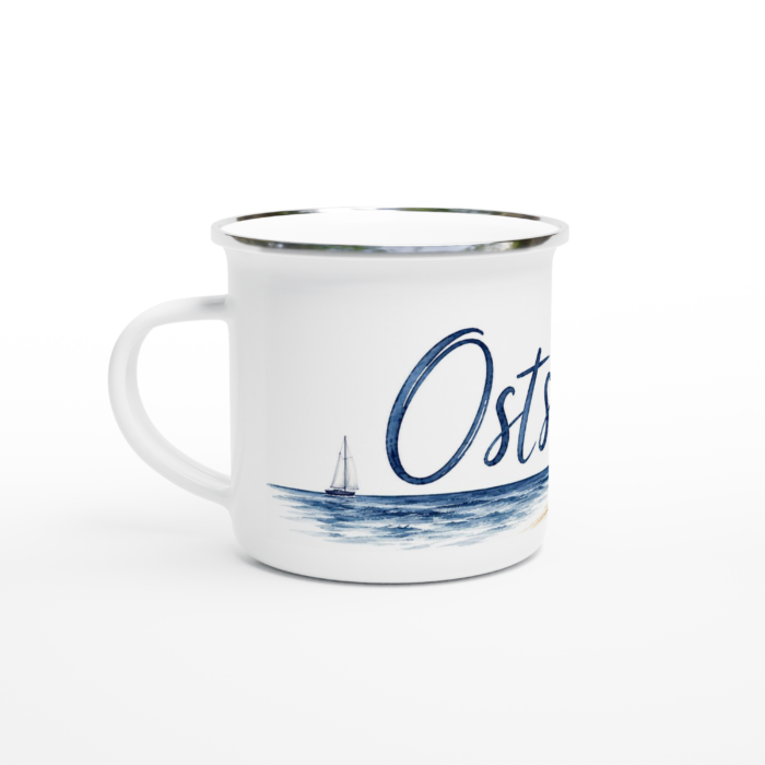 Emaille-Tasse "Ostsee" – Bild 3