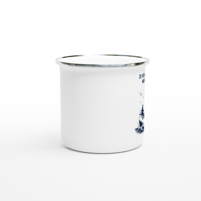 Emaille-Tasse "Zu viel Wind gibt's nicht" – Bild 2