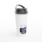 Maritimer Isolierbecher "Schleuse. Kaffeezeit." – Bild 3