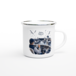Emaille-Tasse "Schleuse. Kaffeezeit."