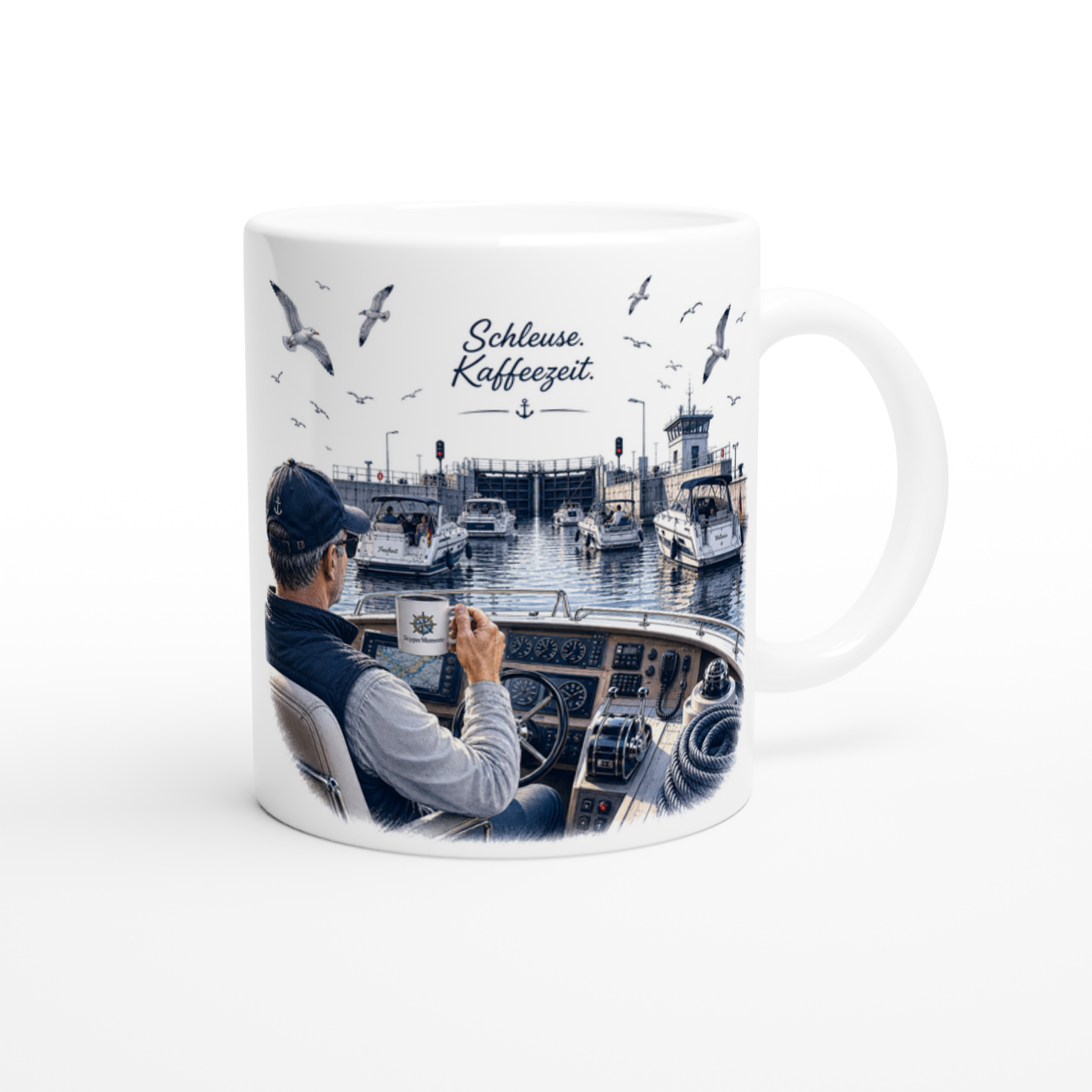 Schleuse_Keramik_right Keramiktasse "Schleuse. Kaffeezeit." – Bild 1