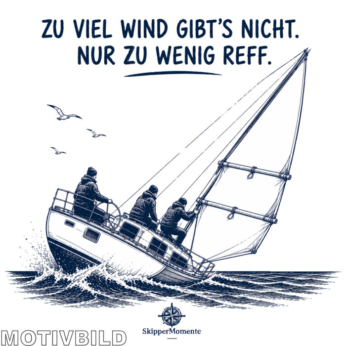 Emaille-Tasse "Zu viel Wind gibt's nicht" – Bild 4