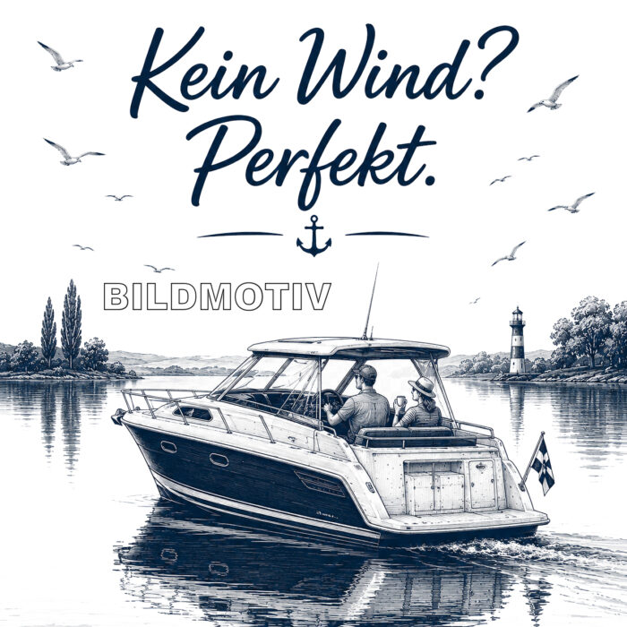 Maritime Isolierflasche "kein Wind" – Bild 4
