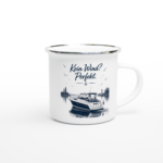 Emaille-Tasse "kein Wind"