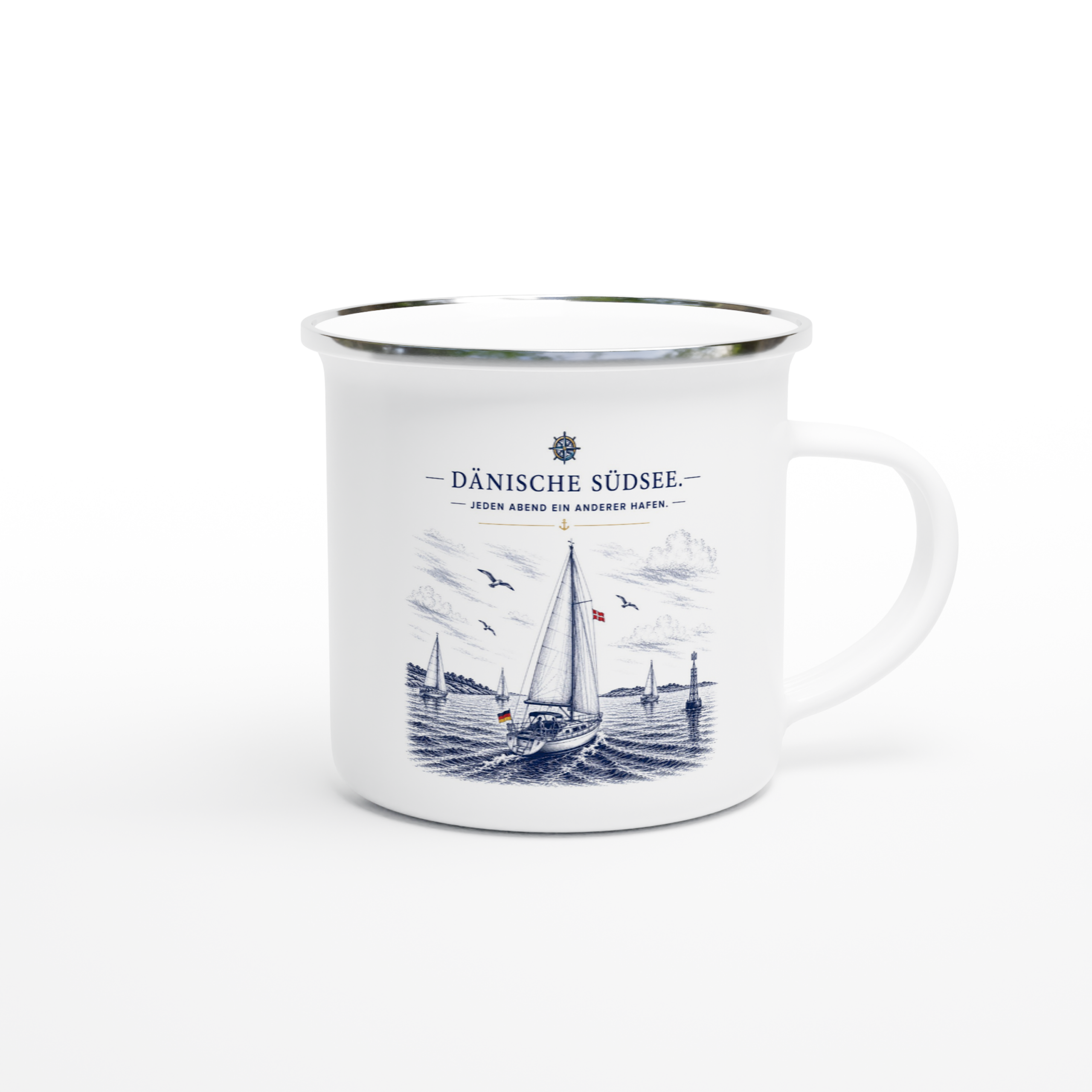 Dänische_Emaille_right Emaille-Tasse "Dänische Südsee" – Bild 1
