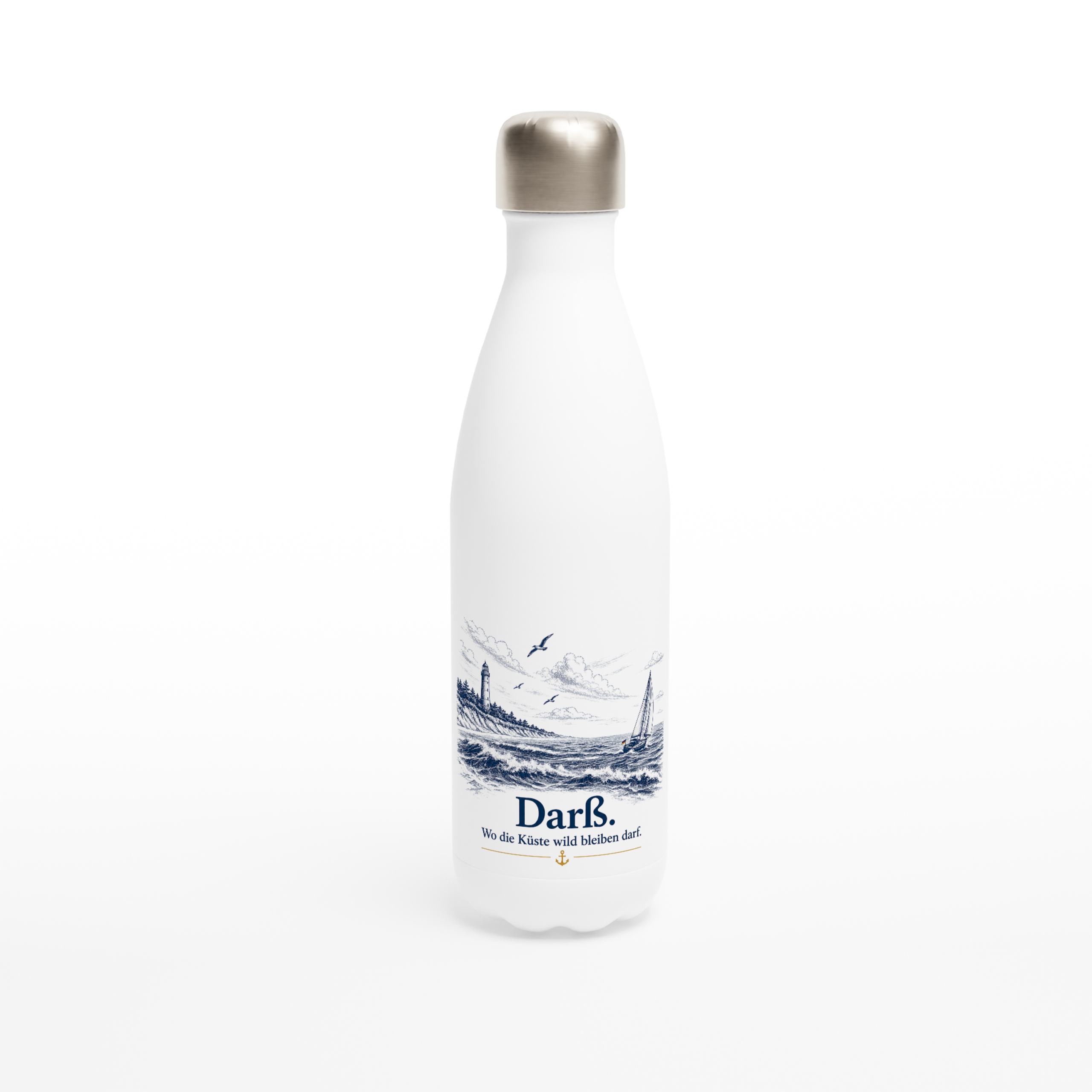 Darß_Flasche_front Maritime Isolierflasche "Darß" – Bild 1