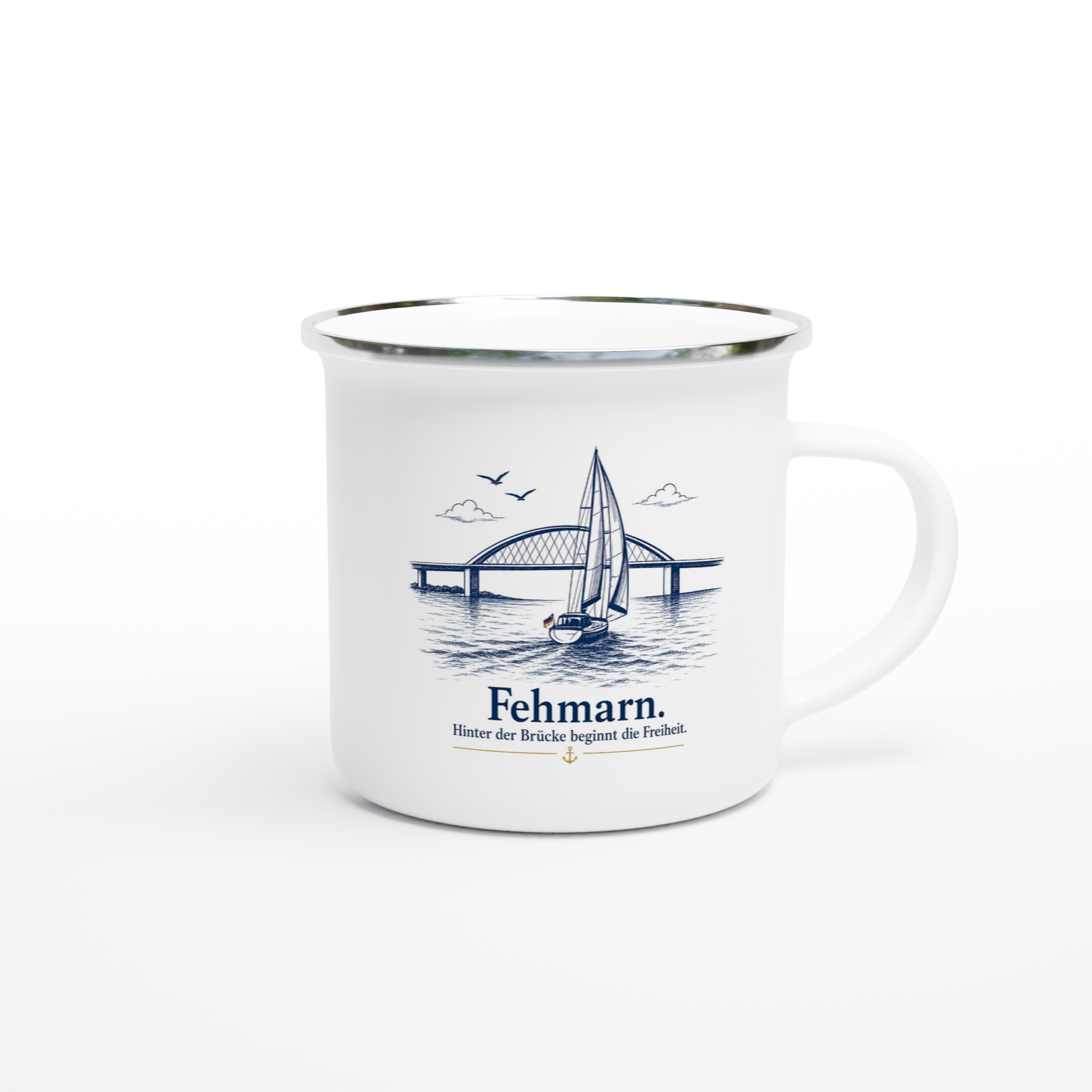 Fehmarn_Emaille_right Emaille-Tasse "Fehmarn" – Bild 1