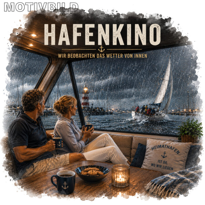 Emaille-Tasse "Hafenkino" – Bild 4