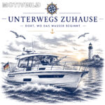 Maritimer Isolierbecher "Unterwegs zuhause" – Bild 4