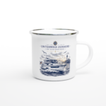 Emaille-Tasse "Unterwegs zuhause"