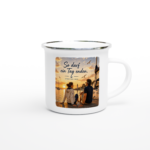 Emaille-Tasse "So darf ein Tag enden"