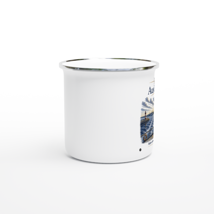 Emaille-Tasse "Auslaufen" – Bild 2