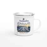 Emaille-Tasse "Auslaufen"
