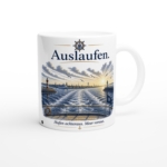Keramiktasse "Auslaufen"
