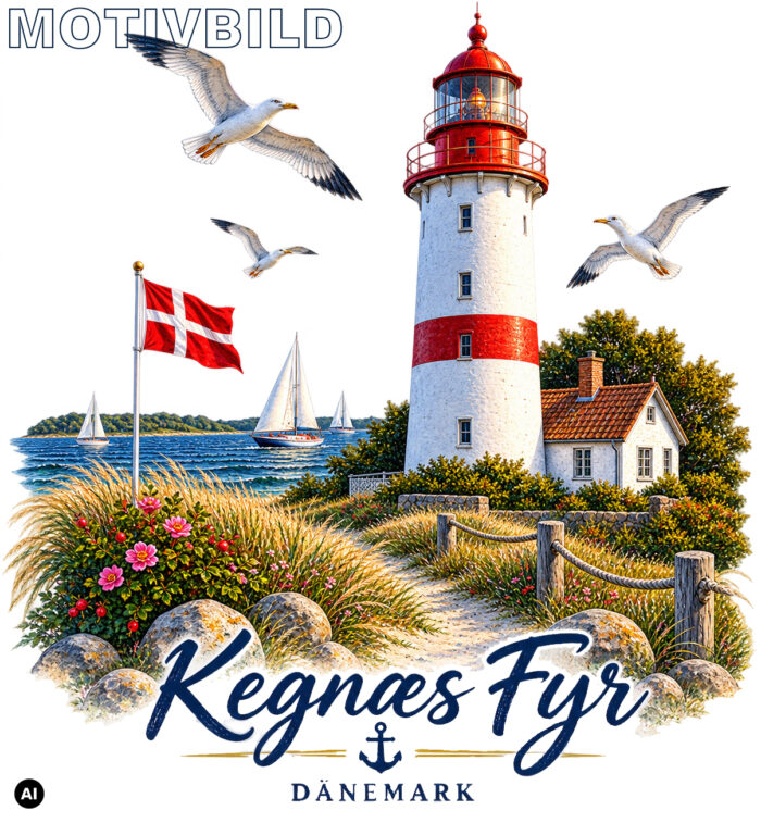 Keramiktasse "Leuchtturm Kegnæs Fyr" – Bild 4