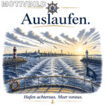 Maritimer Isolierflasche "Auslaufen" – Bild 4
