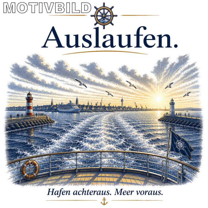 Maritimer Isolierflasche "Auslaufen" – Bild 4