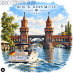 Maritime Isolierflasche "Berlin. Kurs Mitte. – Spree" – Bild 4