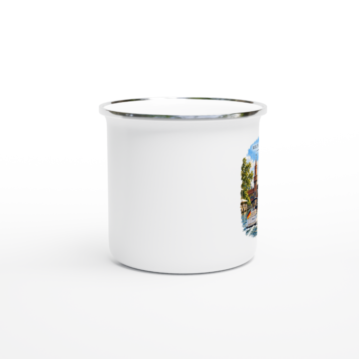 Emaille-Tasse "Berlin. Kurs Mitte. – Spree" – Bild 2