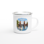 Emaille-Tasse "Berlin. Kurs Mitte. – Spree"