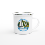 Emaille-Tasse "Berlin. Pfaueninsel - Havel"