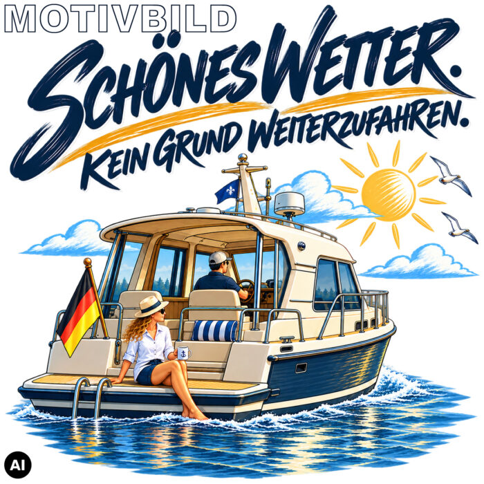 Emaille-Tasse "Schönes Wetter" – Bild 4