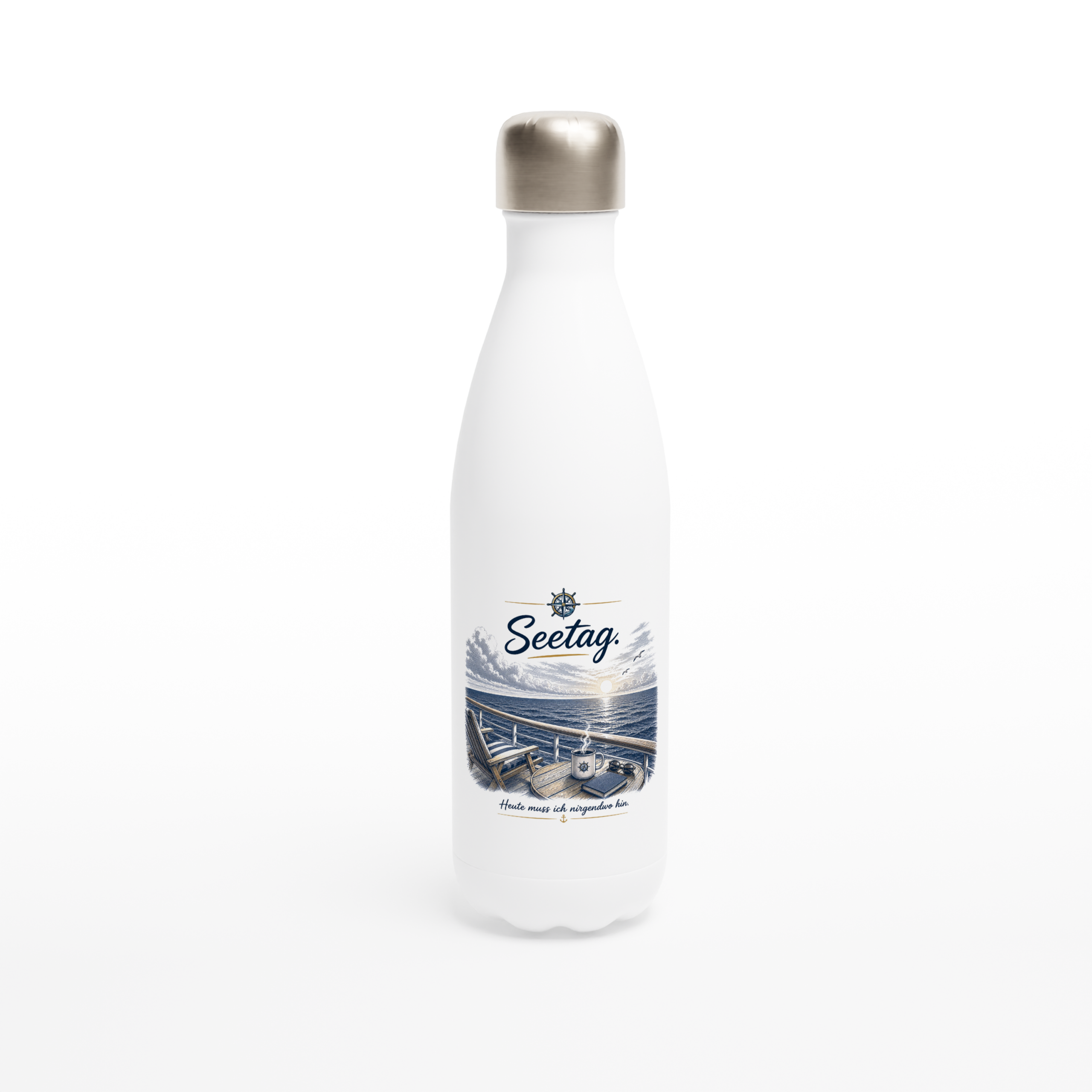 Seetag_Flasche_front Maritime Isolierflasche "Seetag" – Bild 1