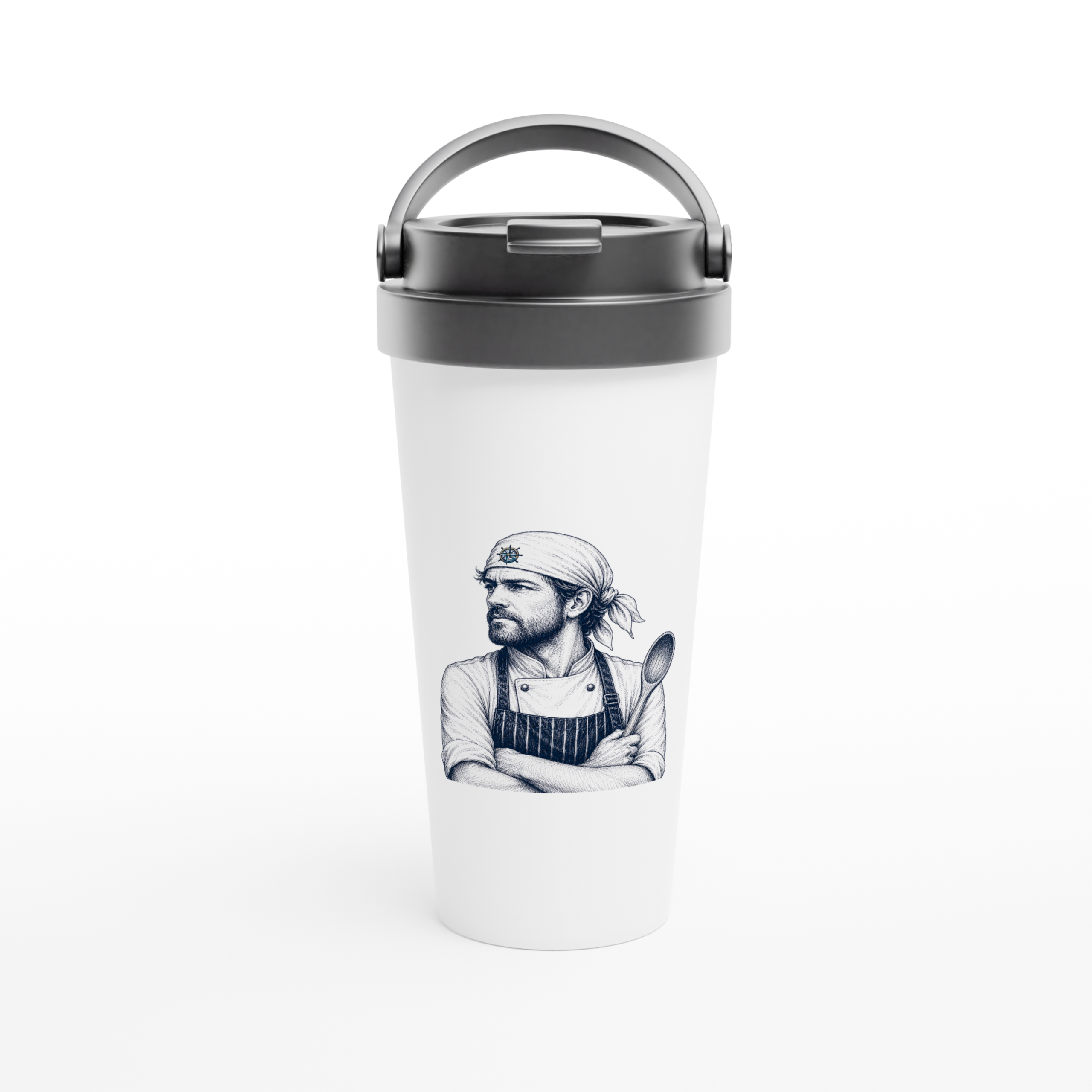 Smutje_Becher_front Maritimer Isolierbecher "Smutje" – Bild 1