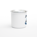 Emaille-Tasse "Sonnencreme statt Ölzeug" – Bild 2