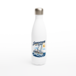 Maritime Isolierflasche "Sonnencreme satt Ölzeug"