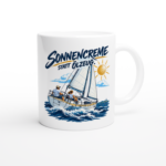 Keramiktasse "Sonnencreme statt Ölzeug"
